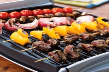 Brochetas de carne de res