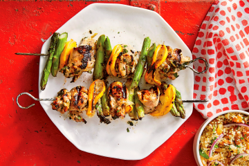 Brochetas de pollo