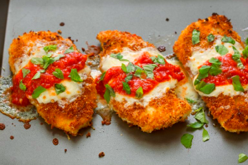 Pechuga de pollo a la parmesana