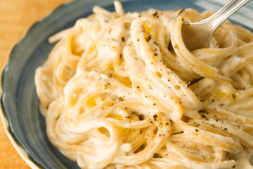 Espaguetis a la crema