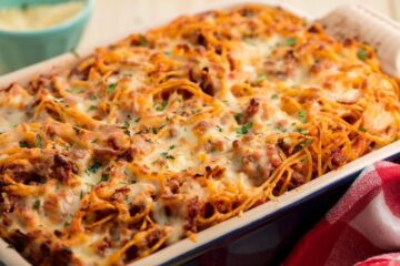 Espaguetis al horno