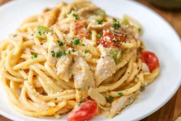 Espaguetis con pollo