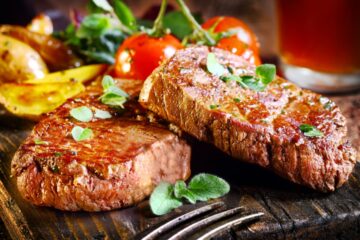 Filete de carne a la parrilla