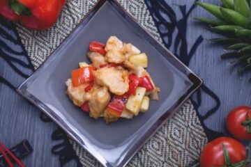Pollo en salsa agridulce