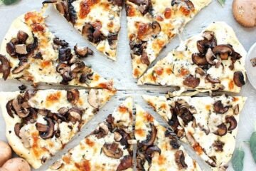 Pizza con champiñones