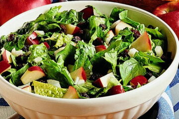 Ensalada de espinacas y manzanas