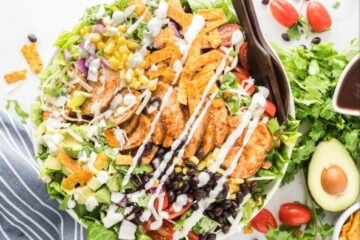 Ensalada de pollo a la BBQ