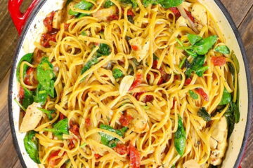 Pasta de pollo con queso