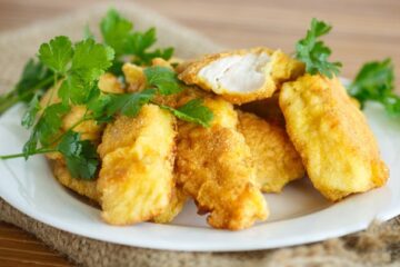 TIRAS DE POLLO CON JENGIBRE